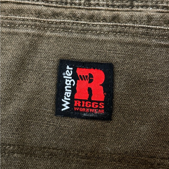 Brown Wrangler Riggs Workwear Insulated Warm Men’s 40x32 Heavy Duty Pants NICE - Picture 4 of 8